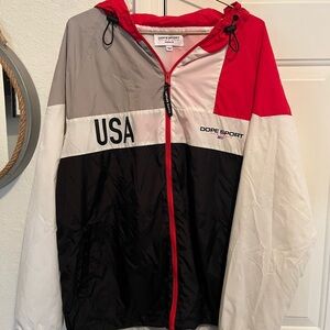 Men’s size medium dope sport bougie crew nylon full zip windbreaker